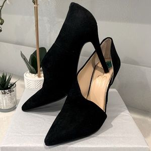 Jessica Simpson Corrien Black Suede Pumps